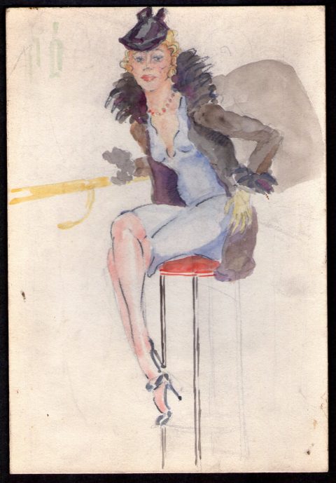 1951, aquarel, 18 – 26 cm